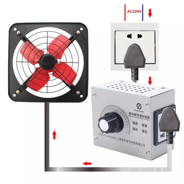 SCR Spannungsregler Drehzahlregler Thyristor Controller Temperaturregler 4000W 2