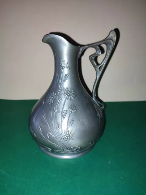 Karaffe Vase im Jugendstil Zinn Frieling