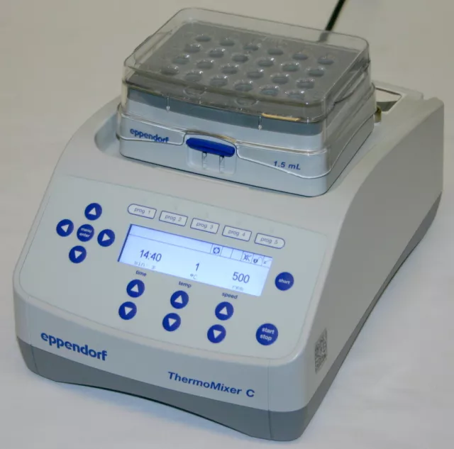 EPPENDORF 5382 THERMOMIXER C WITH 1.5 ML THERMOBLOCK, SMART BLOCK (see video)