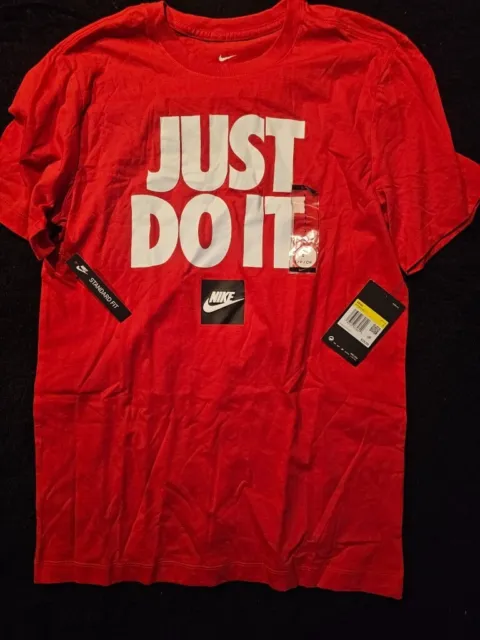 Nike Men's Active Wear Just Do It Swoosh Athletic Workout Gym T-Shirt Size Small