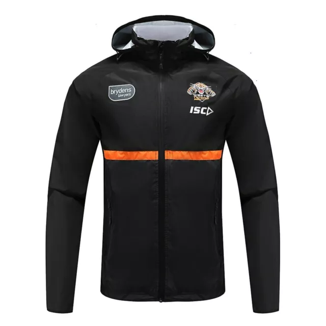 Wests Tigers NRL 2020 Players ISC Wet Weather Jacket Sizes S-5XL!