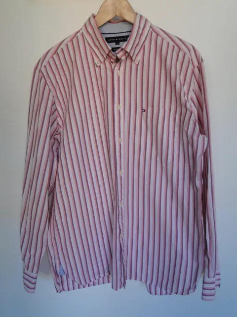 Tommy Hilfiger Herren Hemd / Gr.L / mehrfarbig / gestreift / Langarm /