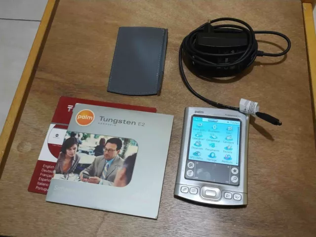 Palm Tungsten E2 PalmOne PDA HS pour pièces + accessoires Gris Assistant