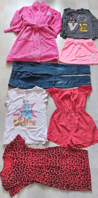 6 X Pieces Bundle of Girls Clothes Dressing Gown 9-10-11 years , NEXT, Matalan