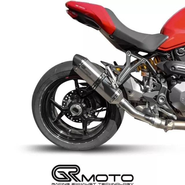 Exhaust for DUCATI MONSTER 1200 / S / R 2014 - 2020 GRmoto Titanium Carbon