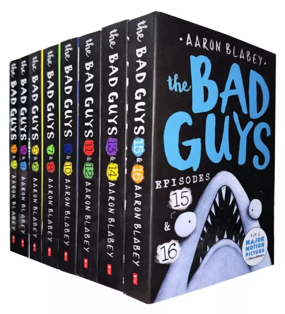 The Bad Guys Episoden 1-16 von Aaron Blabey 8 Bücher Sammlung - Alter 7-9 - PB