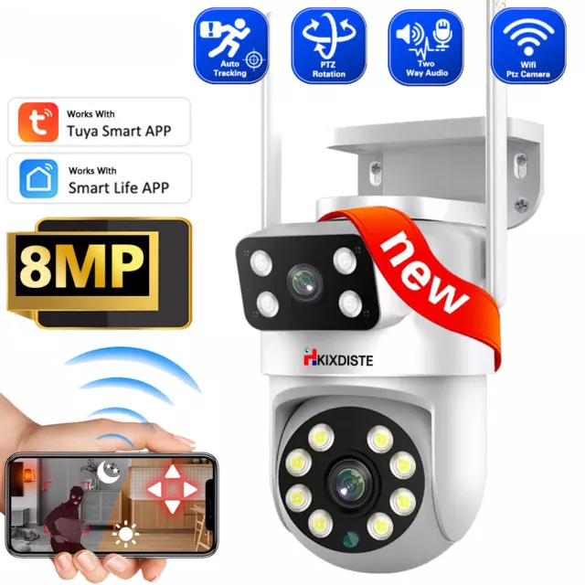 8MP Dual Lens Baby Smart Life Protection Automatic Alarm PTZ Camera Surveillance