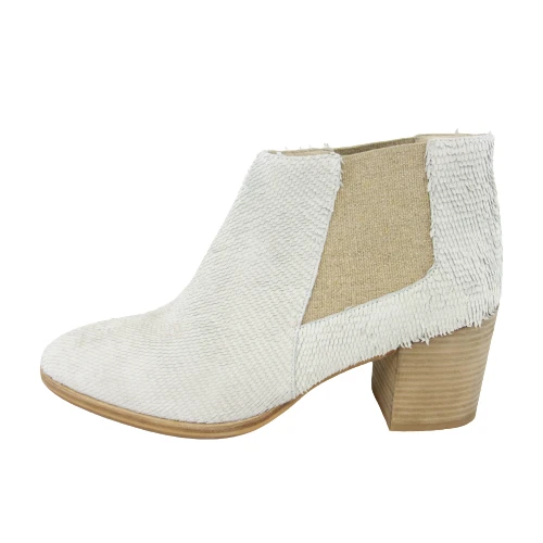 Bruno Premi Chaussures Femmes Chelsea Boots Bottes Bottines Cuir Beige Taille 41