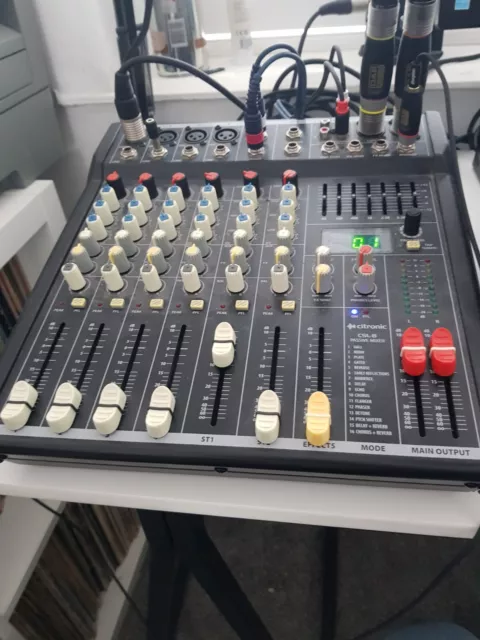 Mixing Desk, Citronic CSL-8 Mixing Console