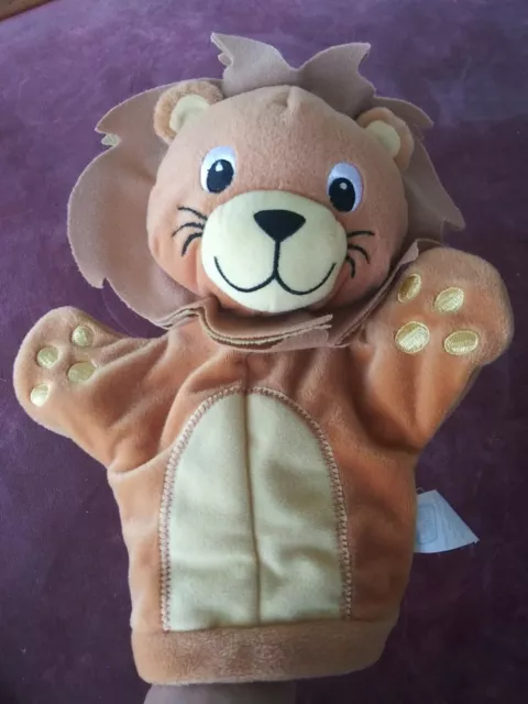 Baby Einstein Hand Puppet Lion Pretend Play Educational Plush Toy 10"