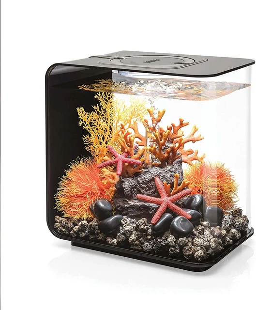 biOrb Flow 15 Aquarium with Standard Light, 4 Gallon, Black