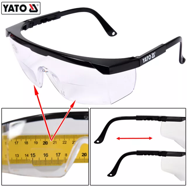 Arbeitsschutzbrille Schutzbrille Brille mit Sehstärke Dioptrien von 1,0 bis 3,0