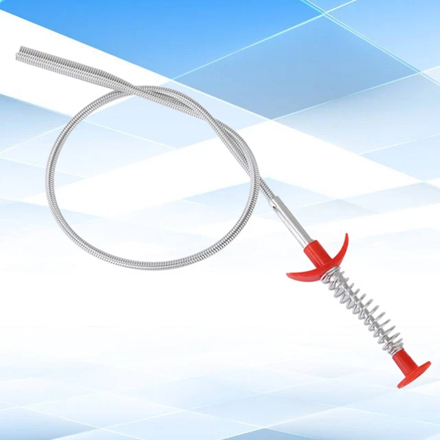Strumento escavatore tubolare 85 cm pulitore di scarico flessibile pieghevole stick
