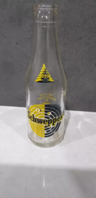 SCHWEPPES PYRO LABEL 1970's Bottle  6.5 oz