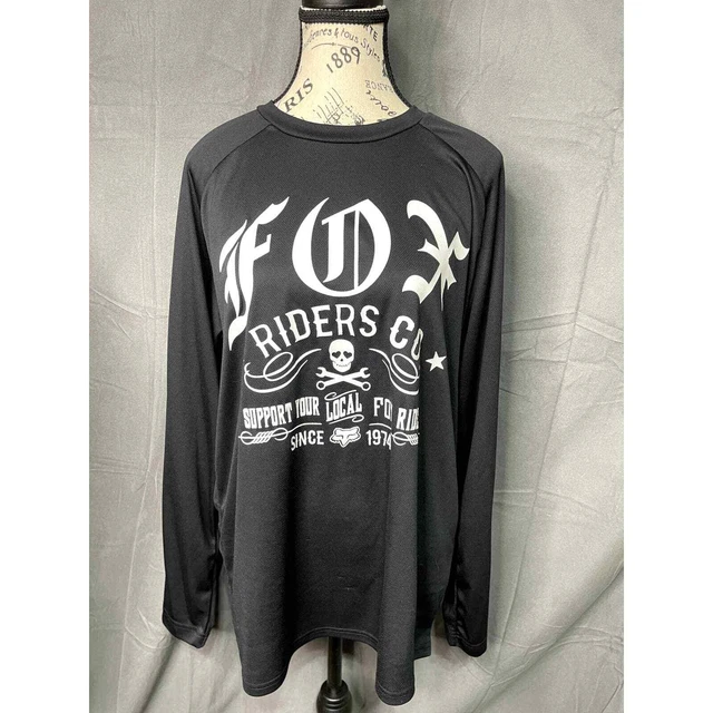 Fox Riding Shirt Long Sleeve Size Large