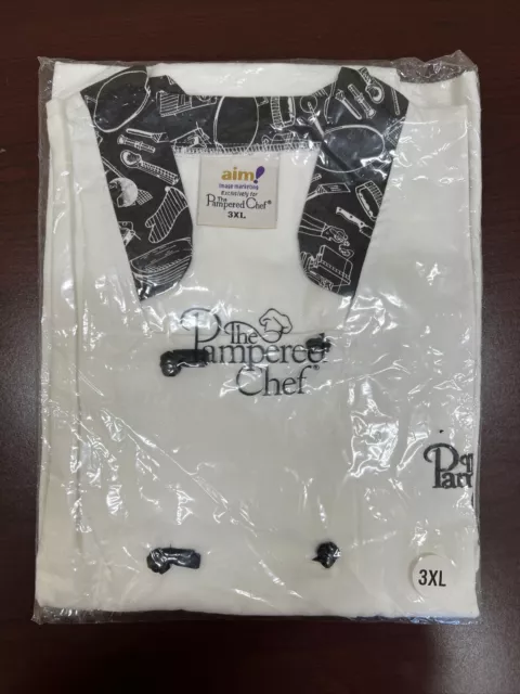 THE PAMPERED CHEF Chef's Coat White & Black Jacket - Size Unisex 3XL by aim!