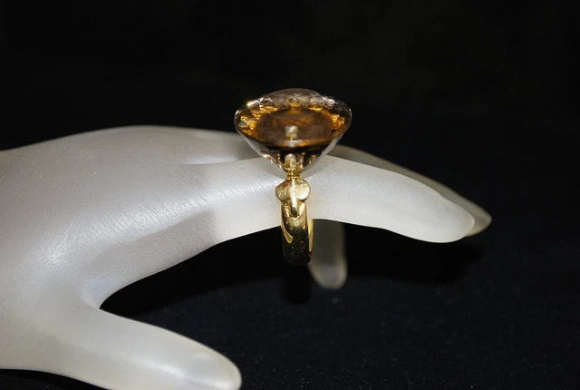 18K Large Statement Quartz Ring