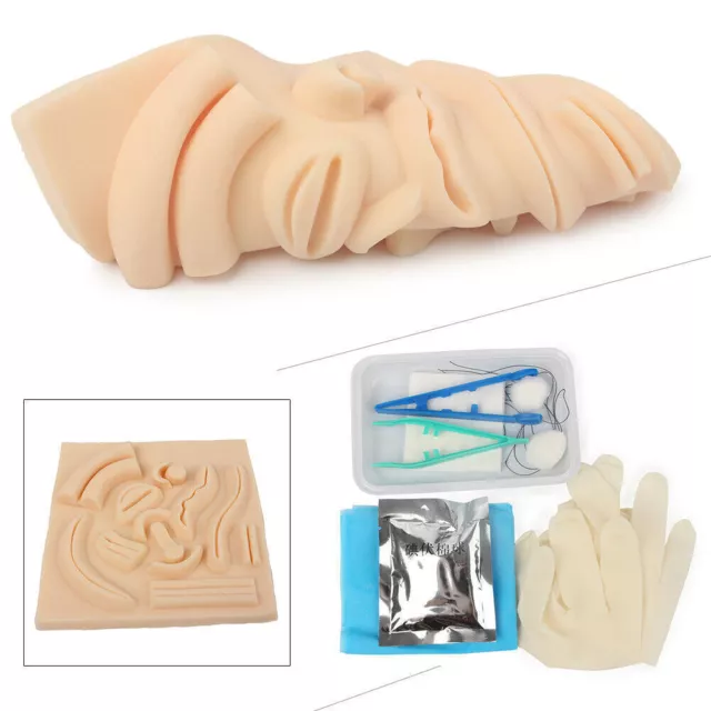 Medical Suture Training Human Skin Model Pad Repeated Practice Teaching Set