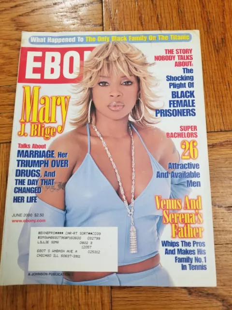 Ebony Magazine June 2000 Mary J. Blige Venus Serena Vintage