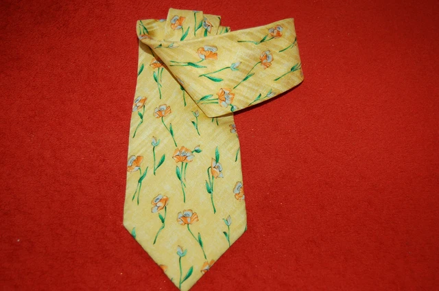 Ancienne Cravate Vintage Palais Des Doges 100% Soie, Motif Géométrique, Homme
