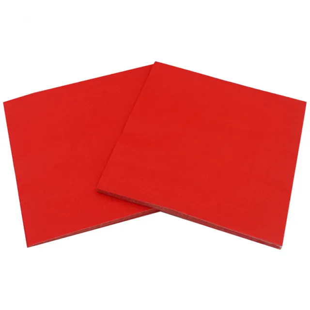 1 Pacco Tovagliolo Di Carta Stampata (Rosso) V5T8