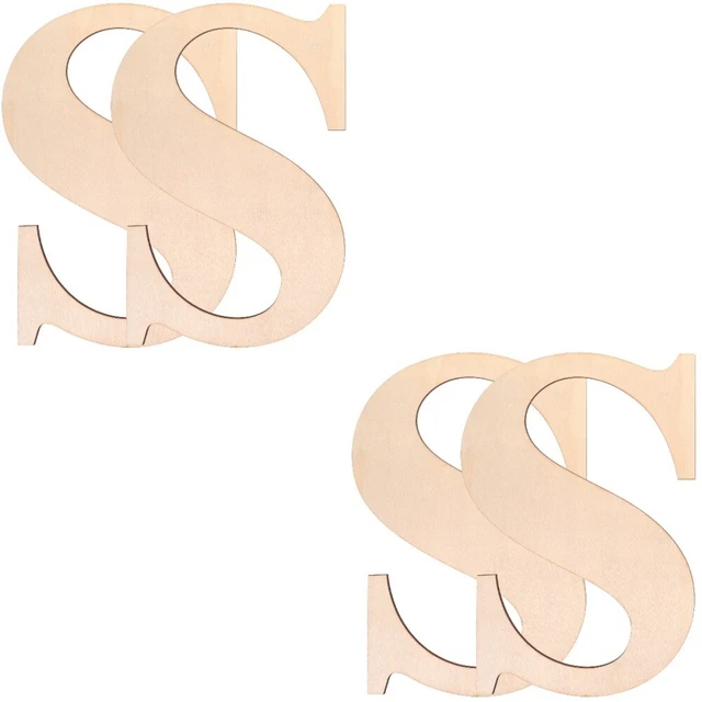 2 COUNT ALPHABET Letters for Wall Blank Flags Wooden English £17.48 ...