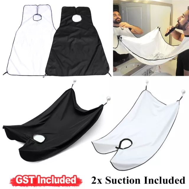 Care Apron Men's Facial Trimming Catcher Hair Cutting Shave Cape Bib Beard