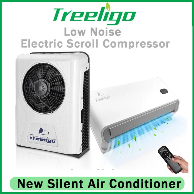 12000 BTU For Semi Trucks Bus RV Caravan Truck Cab Air Conditioner Split AC 12V