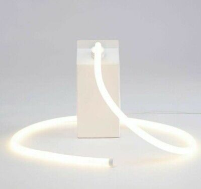 Lampada da Tavolo Moderna a Led Cartone di Latte Daily Glow Milk Design Seletti 3