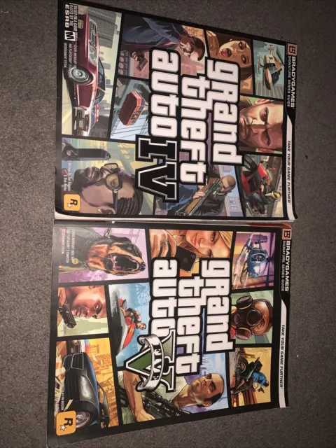 Grand Theft Auto 4 & 5 Signature Series Guide Books | Rare |
