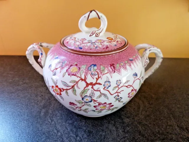 Gros Sucrier En Porcelaine Sarreguemines Minton Porcelain