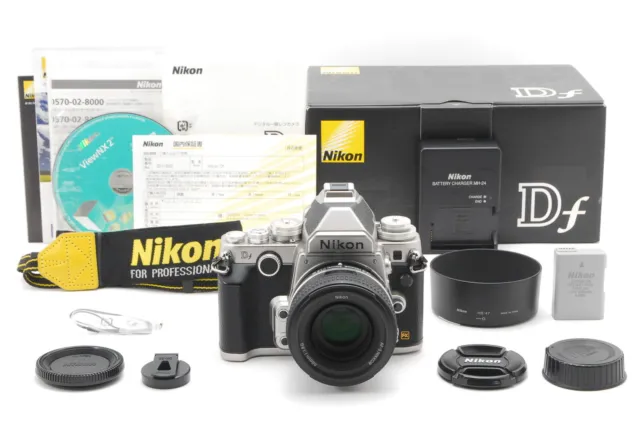 Nikon Df 16.2 MP DSLR - Silver "SC 2,295 N-Mint"  w/ AF-S NIKKOR 50mm f/1.8 G SE