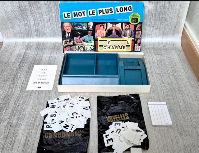 Jeu De Société "Le Mot Le Plus Long" - Édition De Luxe RTF 1965 - Vintage