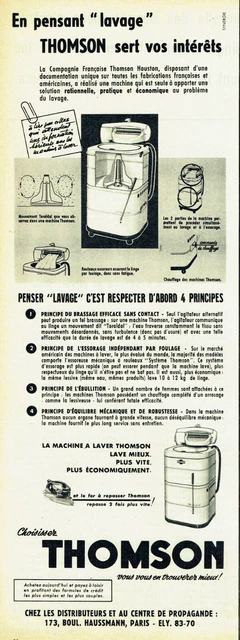 PUBLICITÉ DE PRESSE 1963 Dans votre machine à laver PERSIL Lave plus