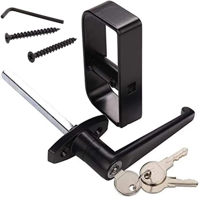 Kit de bloqueo de manija de puerta de cobertizo 4-1/2 pulgadas L con 2 llaves para puerta, granero, ENVÍO GRATUITO