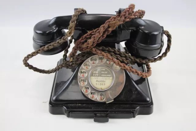 Black Bakelite Telephone 1950s