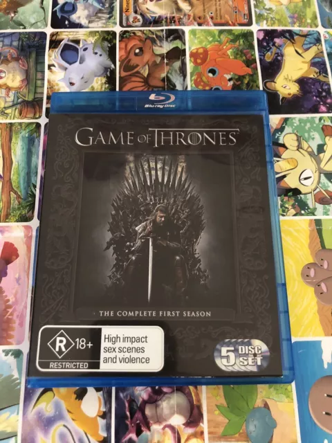 Game Of Thrones : Season 1 (Blu Ray Set, 2012, 5-Disc Set)  Like New Condition