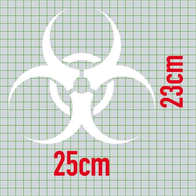Chiarore Di Simbolo D'avvertimento Di Biohazard Illustrazione di Stock
