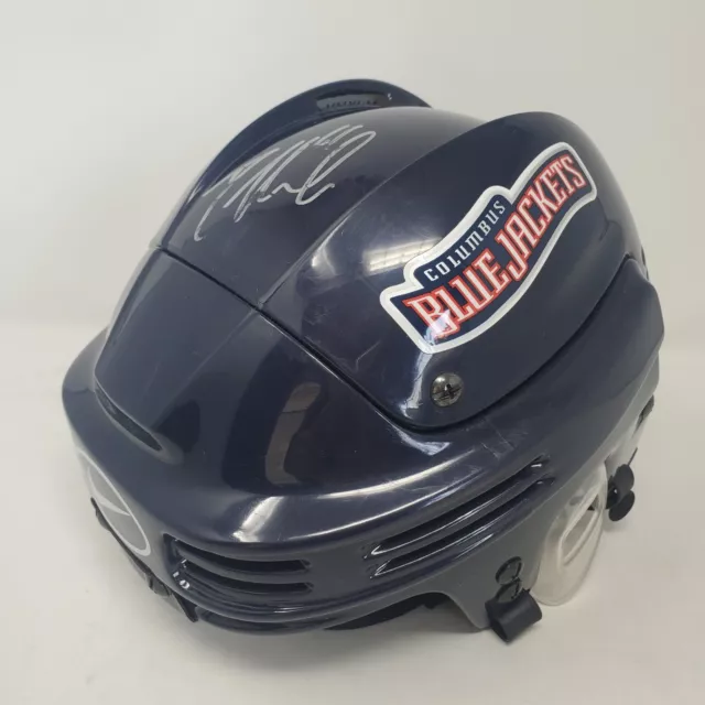 Rick Nash Signed Nike Ice Hockey Helmet NHH0004 Blue Jackets Medium 2002