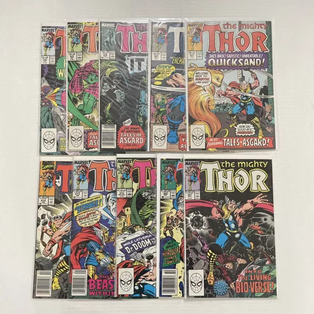 Marvel The Mighty Thor #402 403 404 405 406 407 408 410 413 414 comic book lot