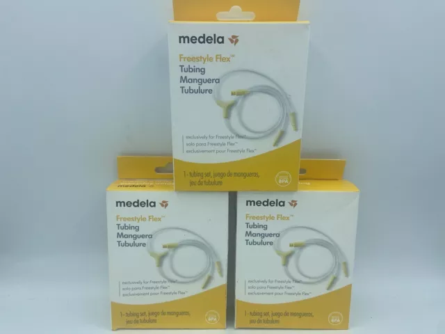 Lot of 3 Medela Freestyle Flex Replacement Breast Pump Tubing New In Box