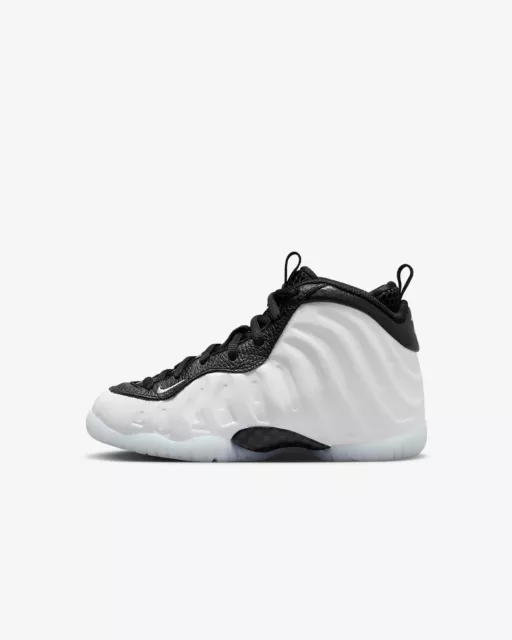 Nike Little Posite One White Black Shoes Penny Foamposite DV2239-100   Youth 3Y