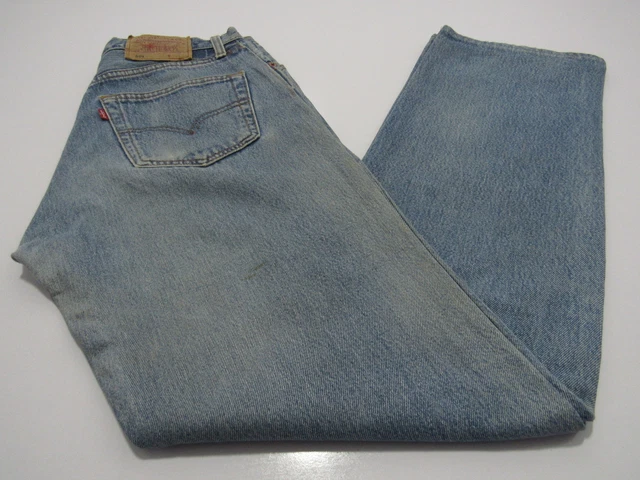 Jeans Levi's 501 Original Fit Vita Alta Neri - Uomo Taglia 48x34 - Bottoni