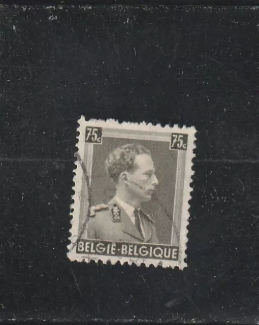 L6055 BELGIQUE  Timbre Y&T N° 480 de 1938 " Leopold III " Oblitéré