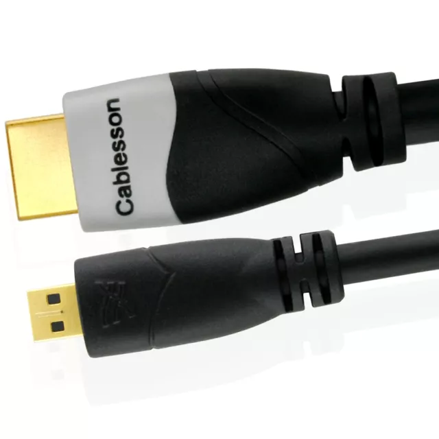 Câble Micro HDMI – Ivuna - v1.4/2.0 3D 4k HDTV Appareils photos, portables - 1m