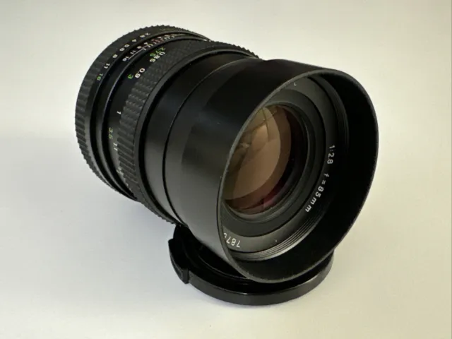 Rolleinar-MC 85mm f2.8 lens (Carl Zeiss Sonnar) QBM Rollei mount Leica M adaptor