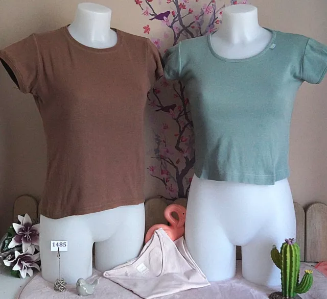 Lot vêtements occasion femme : Hauts / Tee-shirts - T : 38 / 40 *