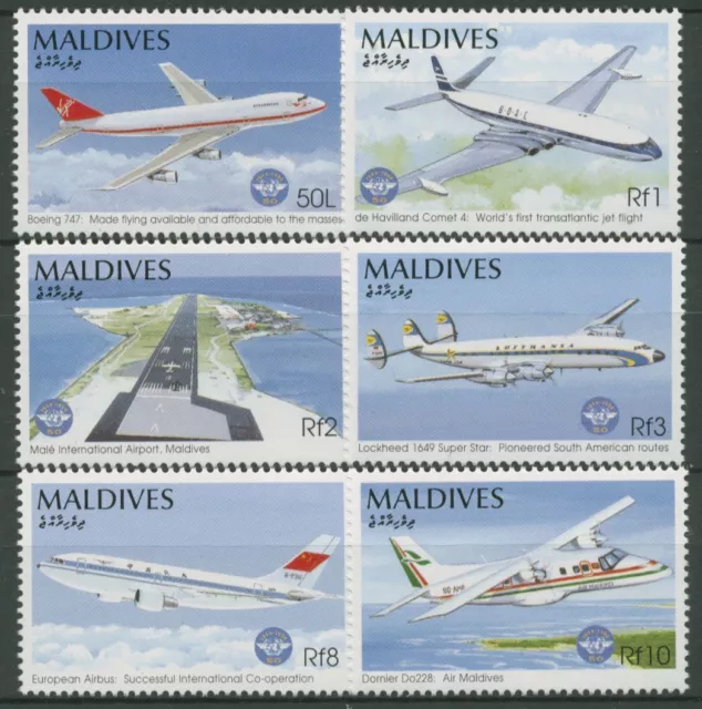Malediven 1994 Luftfahrt ICAO Flugzeuge 2282/87 postfrisch