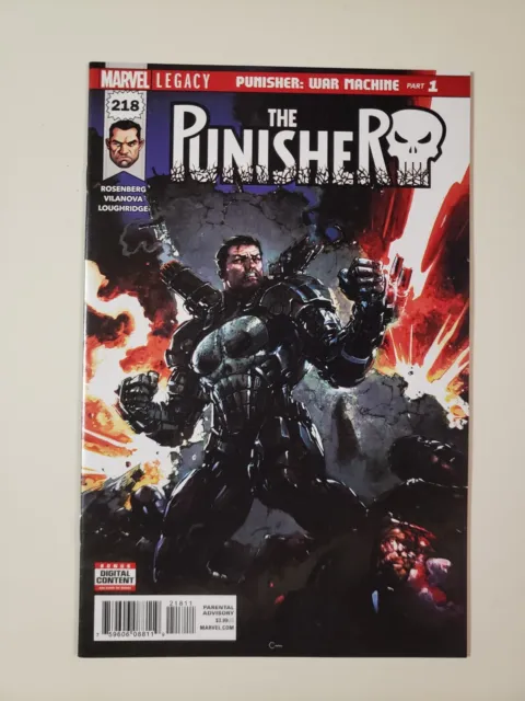 Punisher #218  First Punisher as War Machine CLAYTON CRAIN Cover 2018 1st print