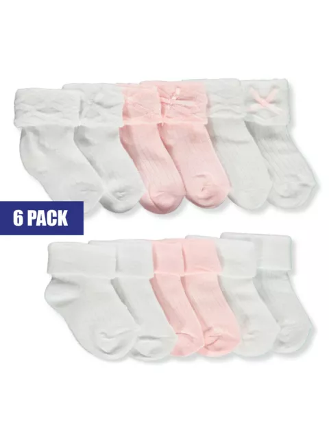 Koala Baby Baby Girls' 6-Pack Fancy Socks